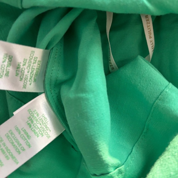 Lilly Pulitzer Green Babydoll Cord Open Back Top - Picture 5 of 6